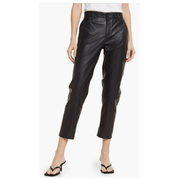 AG Caden Crop Faux Leather Pants-NWT - Picture 1 of 6